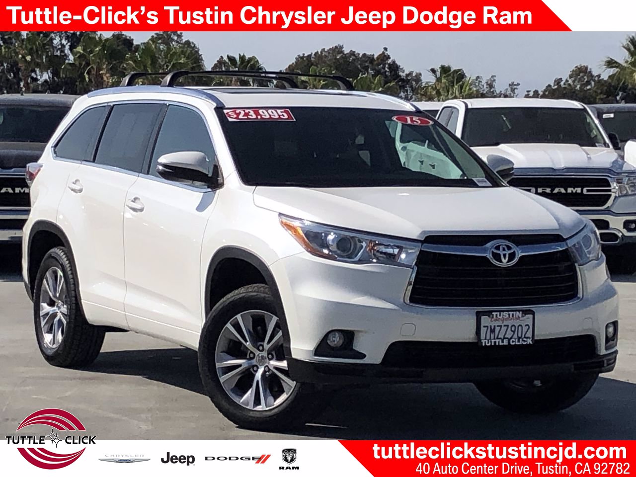 Pre Owned 2015 Toyota Highlander Xle Sport Utility In Irvine